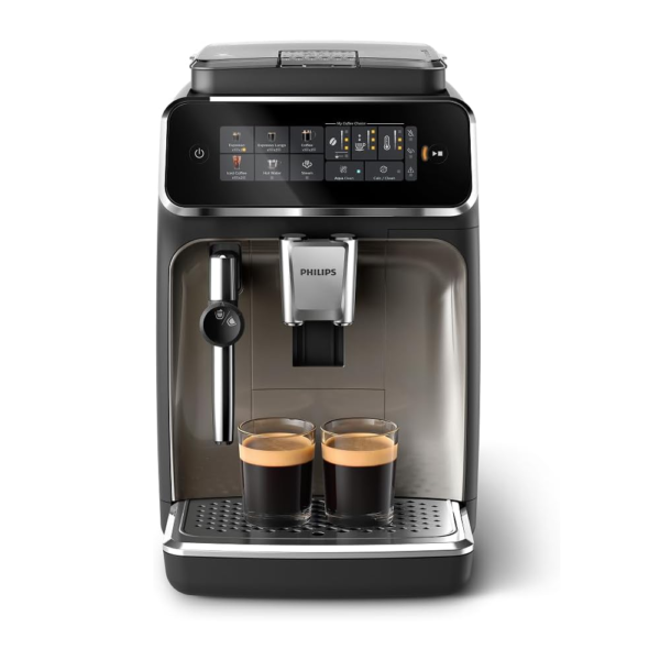 Philips 3300 Series Kaffeevollautomat EP3341/50 – SilentBrew, LatteGo Milchsystem, 6 Getränke, Schwarz