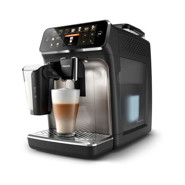 Philips 5400 Series Kaffeevollautomat EP5441/50 – LatteGo Milchsystem, 12 Kaffeespezialitäten, Schwarz